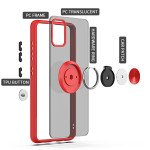 Wholesale Tuff Slim Armor Hybrid Ring Stand Case for Samsung Galaxy Note 20 (Red)